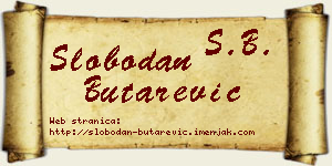 Slobodan Butarević vizit kartica